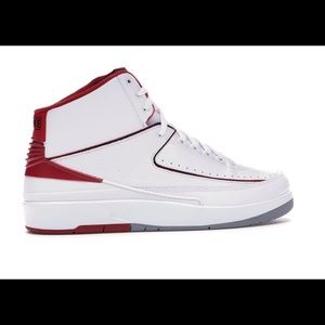 AIR JORDAN 2 WHITE X RED BRAND NEW MENS 11